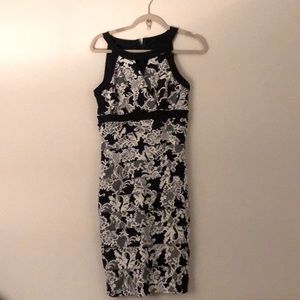 Like new Black and white pencil dress